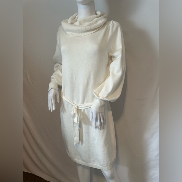 Sam Edelman Cowl Neck Long Sleeve Sweater Dress - Picture 2 of 4